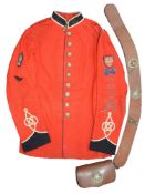 A late 19th century NCO dress tunic and leather cross belt