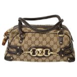 A Gucci Wave Boston canvas handbag