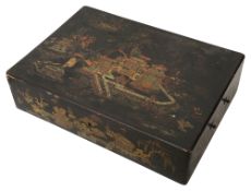 A Chinese export lacquer box