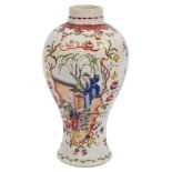 An 18th century Chinese famille rose porcelain vase