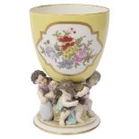 A Meissen style porcelain goblet