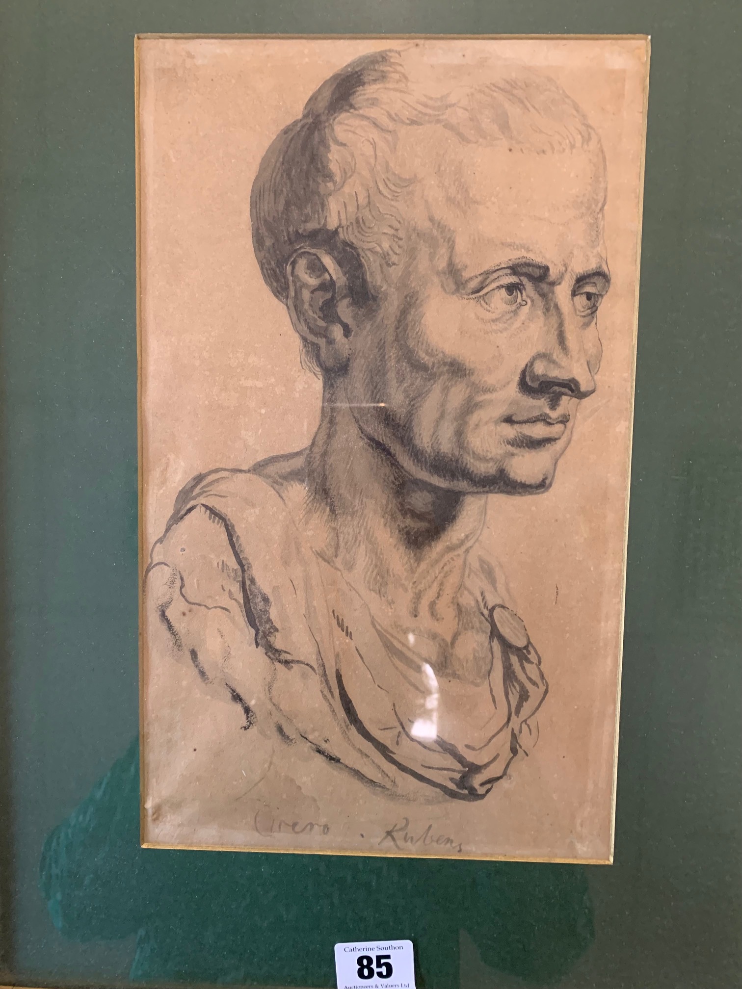 After Sir Peter Paul Rubens (Siegen 1577 - 1640 Antwerp) 'Portrait of Cicero' - Image 4 of 9