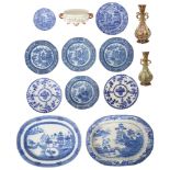 A collection of thirteen pieces of English ceramics, late 18th century and later