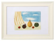 Mary Fedden (1915-2012) 'Still Life with Apple and Pear', 2002,