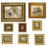 Rita E. Whitaker R.M.S - A collection of eight works depicting animals and birds