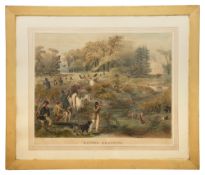 After Francis Calcraft Turner (.1782-1846) 'Battue Shooting', an etching with aquatint c.1840