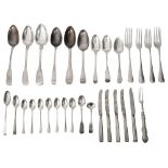 George III and later silver flatware