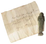 Antiquities: A Egyptian faience Shabti