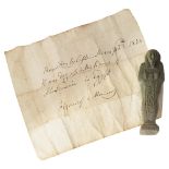 Antiquities: A Egyptian faience Shabti