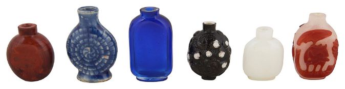 Six Chinese snuff bottles