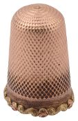 A late Victorian thimble