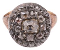 A Georgian and later diamond-set ring