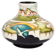 A Moorcroft 'White Cliffs' pattern vase