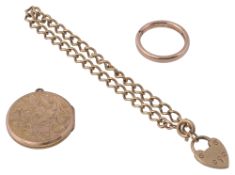 A 9ct curb link bracelet