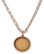 A George V full sovereign pendant on chain