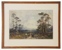 William Manners, RBA (1865-1930) 'Moorland landscape' watercolour