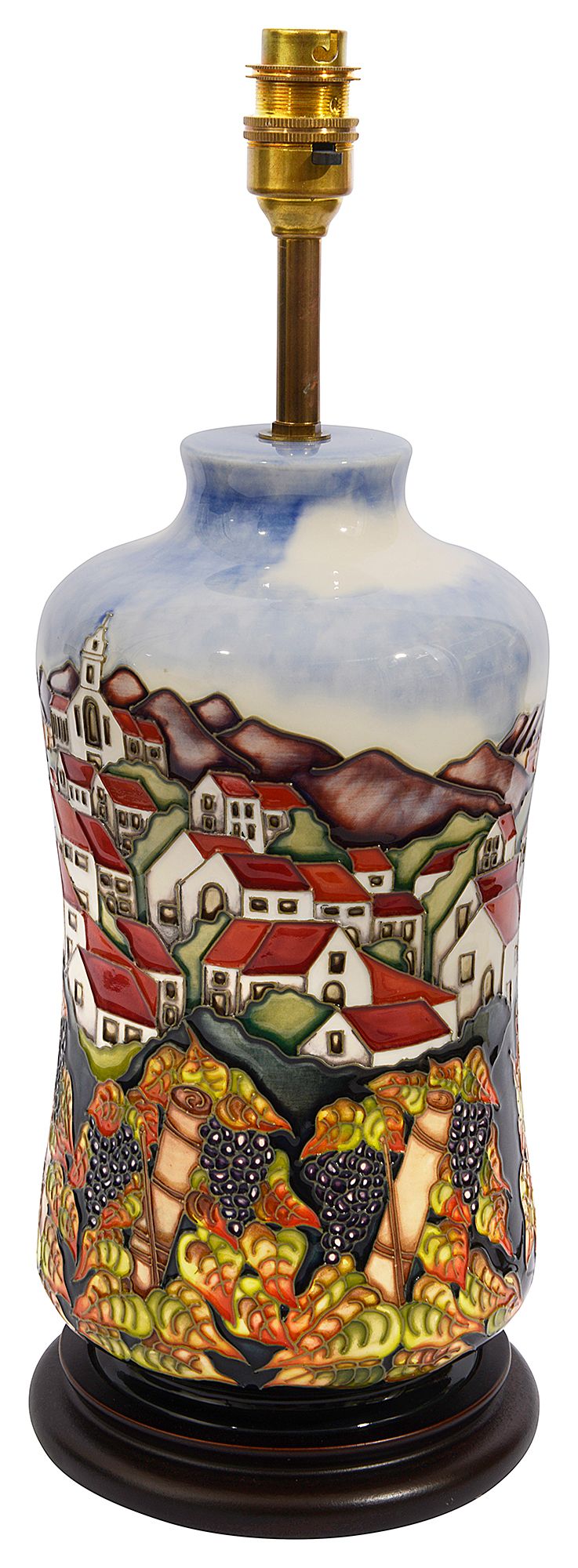 A Moorcroft 'Andalucia' pattern table lamp