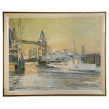 Jack D. Pountney - 'HMCS Terra Nova (DDE 259) docked at Tower Bridge'