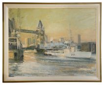 Jack D. Pountney - 'HMCS Terra Nova (DDE 259) docked at Tower Bridge'