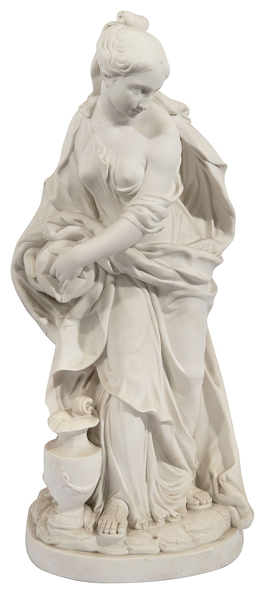 A large mid 19th century Minton Parian figure of ""Temperance"" c.1850