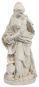 A large mid 19th century Minton Parian figure of ""Temperance"" c.1850