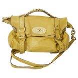 A Mulberry yellow leather Alexa handbag