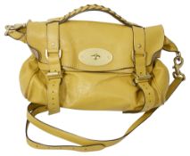 A Mulberry yellow leather Alexa handbag