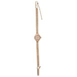 A Bauma 9ct gold lady's bracelet wristwatch