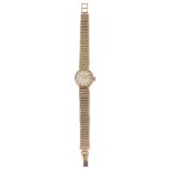 A lady's 9ct gold Omega wristwatch