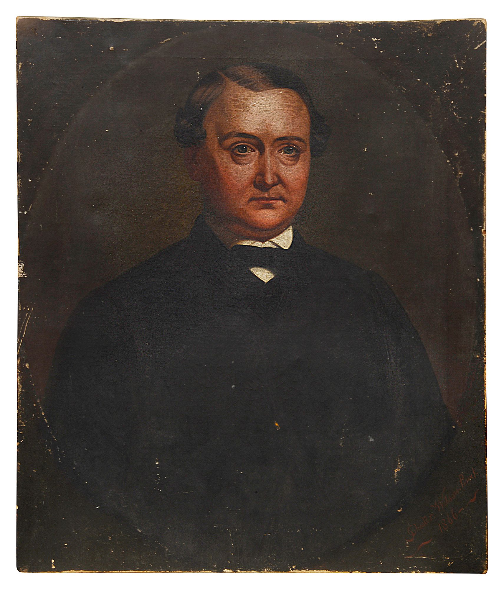 Portrait of a Gentleman - 19th century British school oil on canvas