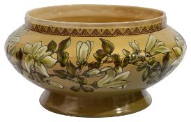 A late 19th century Linthorpe Art Pottery bowl by Fred Brown