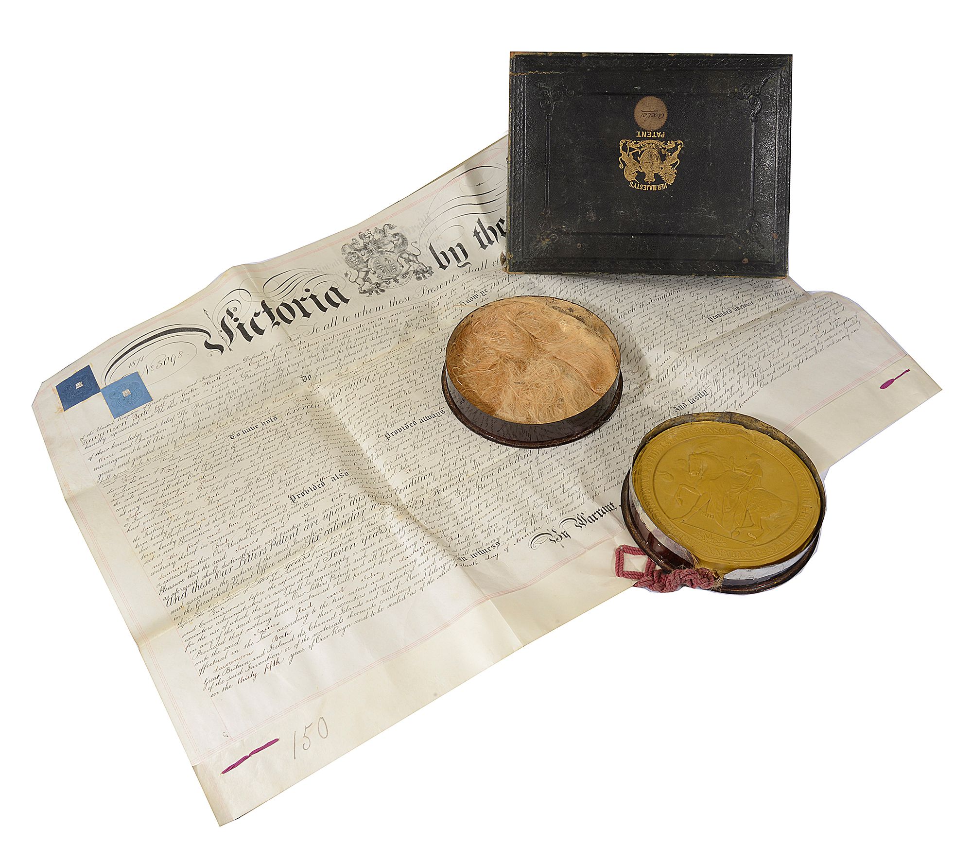 Victorian grant of Letters Patent with Great seal