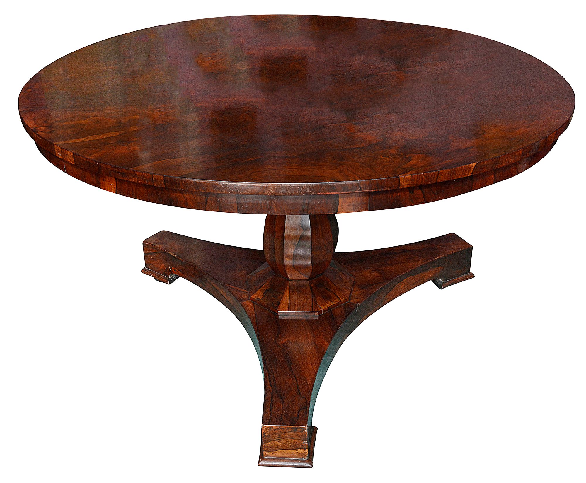 A William IV rosewood breakfast table