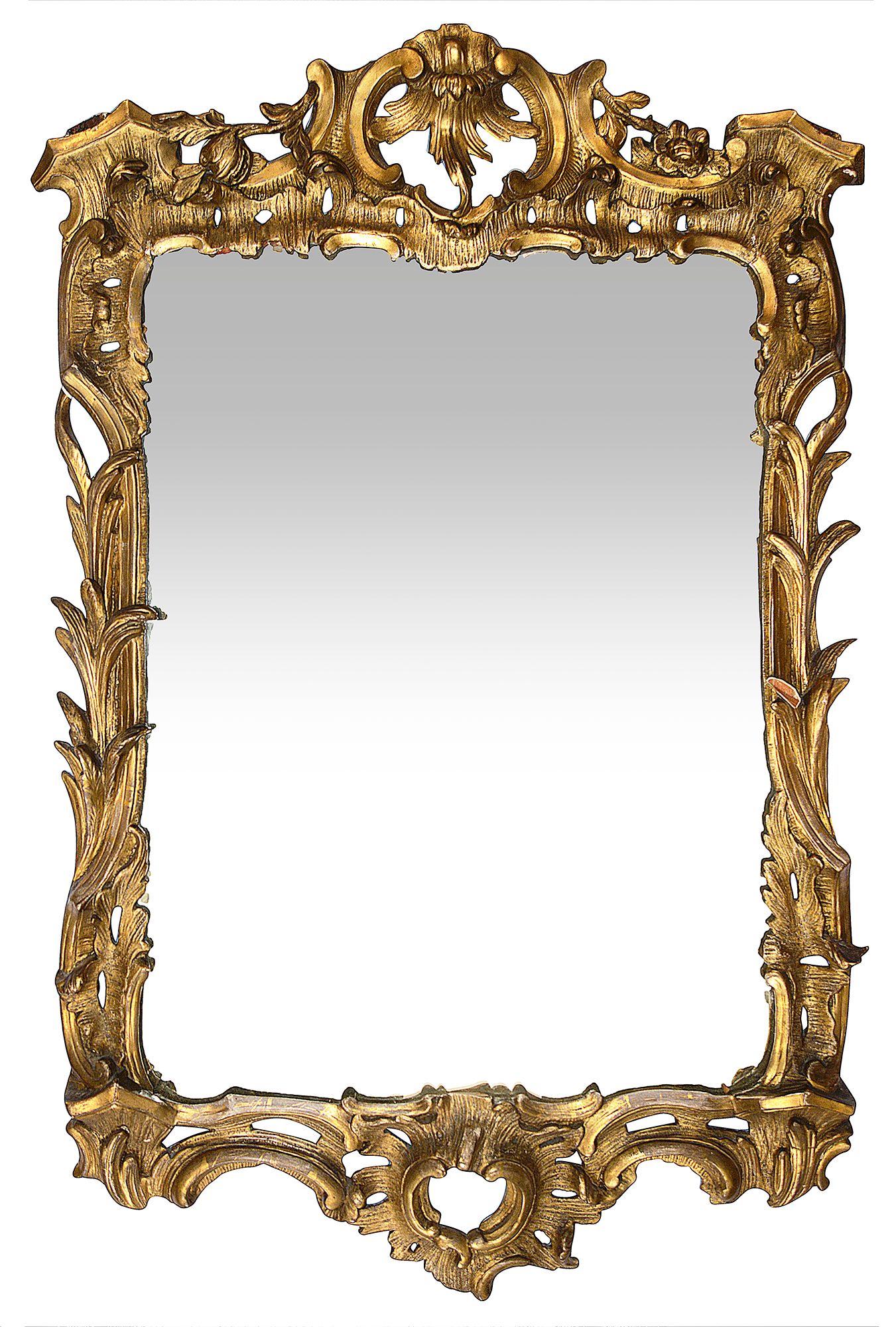 A George III giltwood and gesso mirror