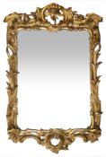 A George III giltwood and gesso mirror