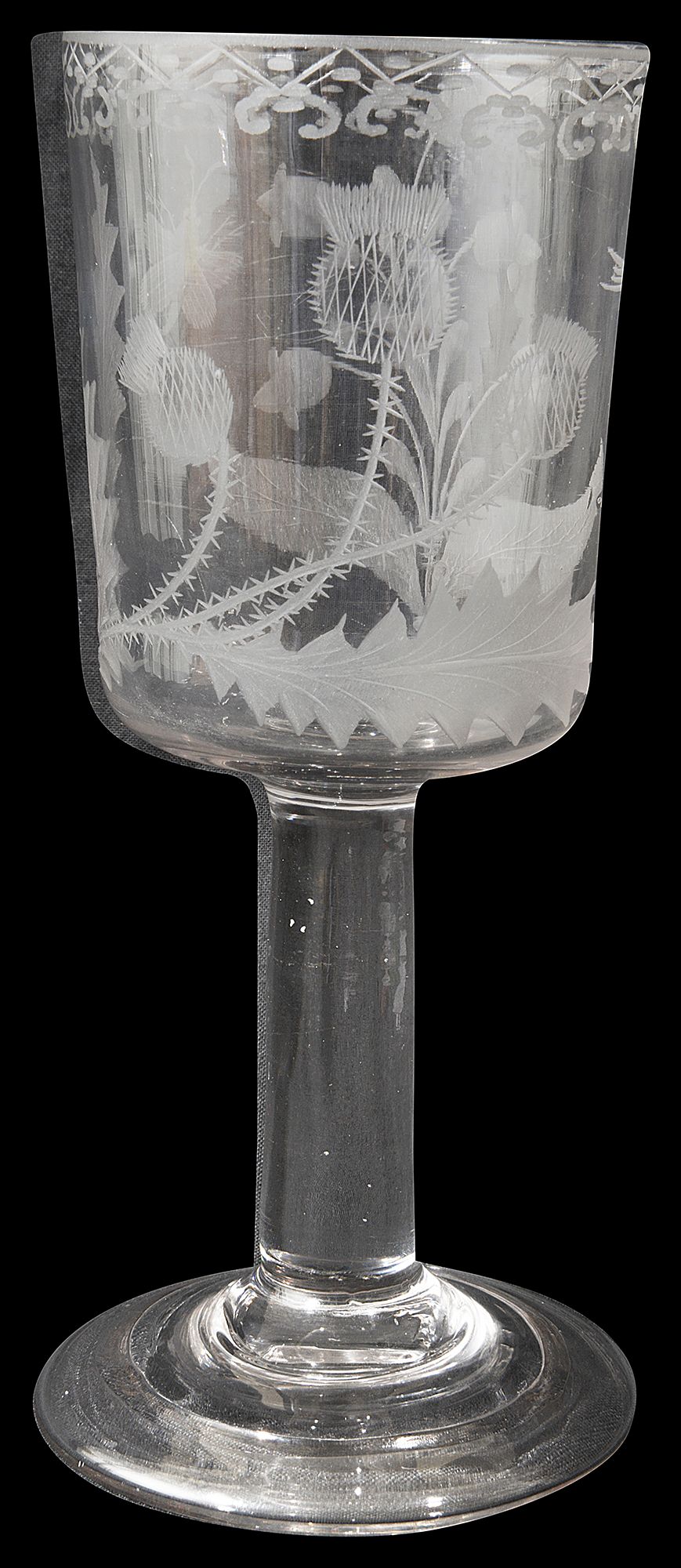 A late 18th century engraved goblet of Scottish Interest