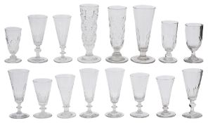 Early 19th century and later mostly dwarf ale glasses