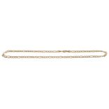 An 18ct gold Figaro chain