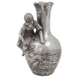 August Moreau, a patinated metal vase