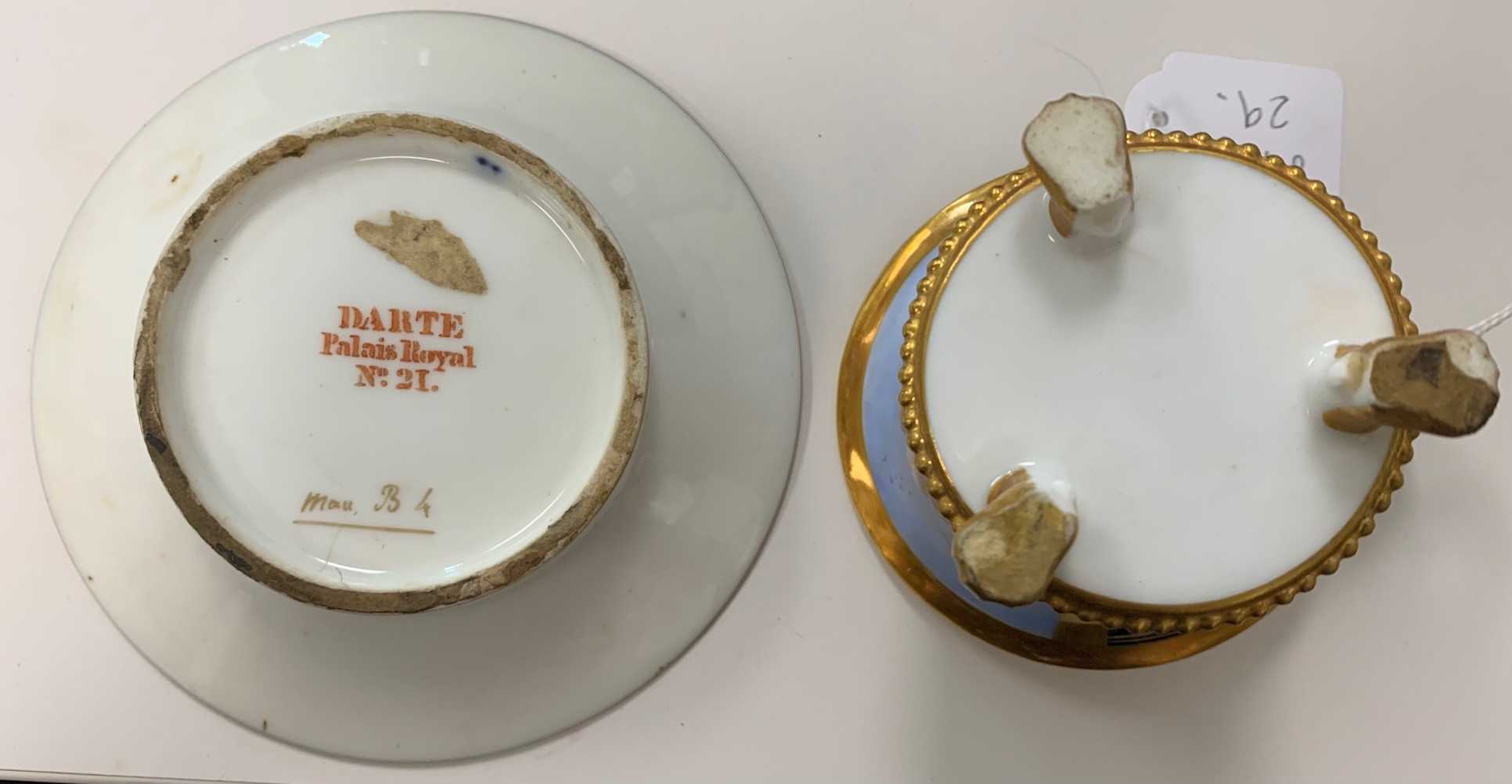 A Darte Freres - Palais Royal 21 porcelain cabinet cup and saucer - Image 3 of 10