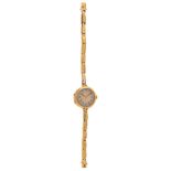 An 18ct gold lady's bracelet watch