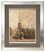 Laurence Stephen Lowry (1887-1976) 'St. Luke's Church' print