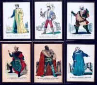 SIX POLYCHROME PRINTS DEPICTING WELL KNOWN THESPIANS, PUBLISHED WALDO & LANCHESTER, STRATFORD-UPON-