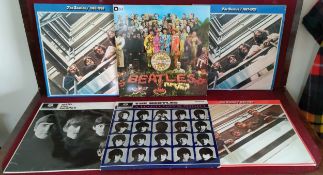 SIX THE BEATLES ALBUMS INCLUDING SERGEANT PEPPER'S LONELY HEARTS CLUB BAND, WITH THE BEATLES AND A
