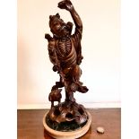 EASTERN HARDWOOD CARVED FIGURE, APPROXIMATELY 40cm HIGH