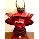 20th CENTURY REPRODUCTION JAPANESE WARRIOR'S HELMET, APPROXIMATELY 54cm HIGH