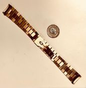 18ct GOLD ROLEX WATCH BRACELET, WEIGHT APPROXIMATELY 71.7g