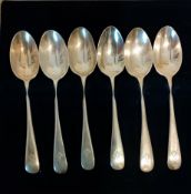 CASED SET OF SIX HALLMARKED SILVER TEASPOONS, STAMPED WITH MASONIC MARKS, LONDON ASSAY DATED 1937