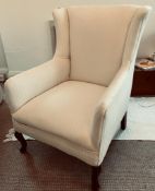 EARLY 20th CENTURY SMALL WING ARMCHAIR