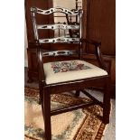 MAHOGANY ARMCHAIR